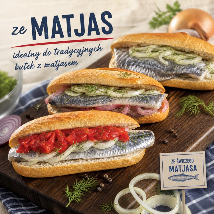 bagietka z matjasem