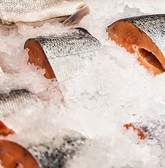 Tiefgefrorener Fisch