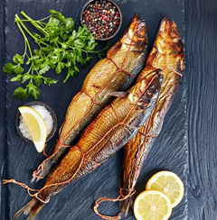 Geräucherter Fisch